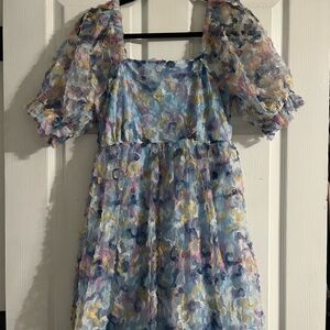 Floral Puff Sleeve Dress